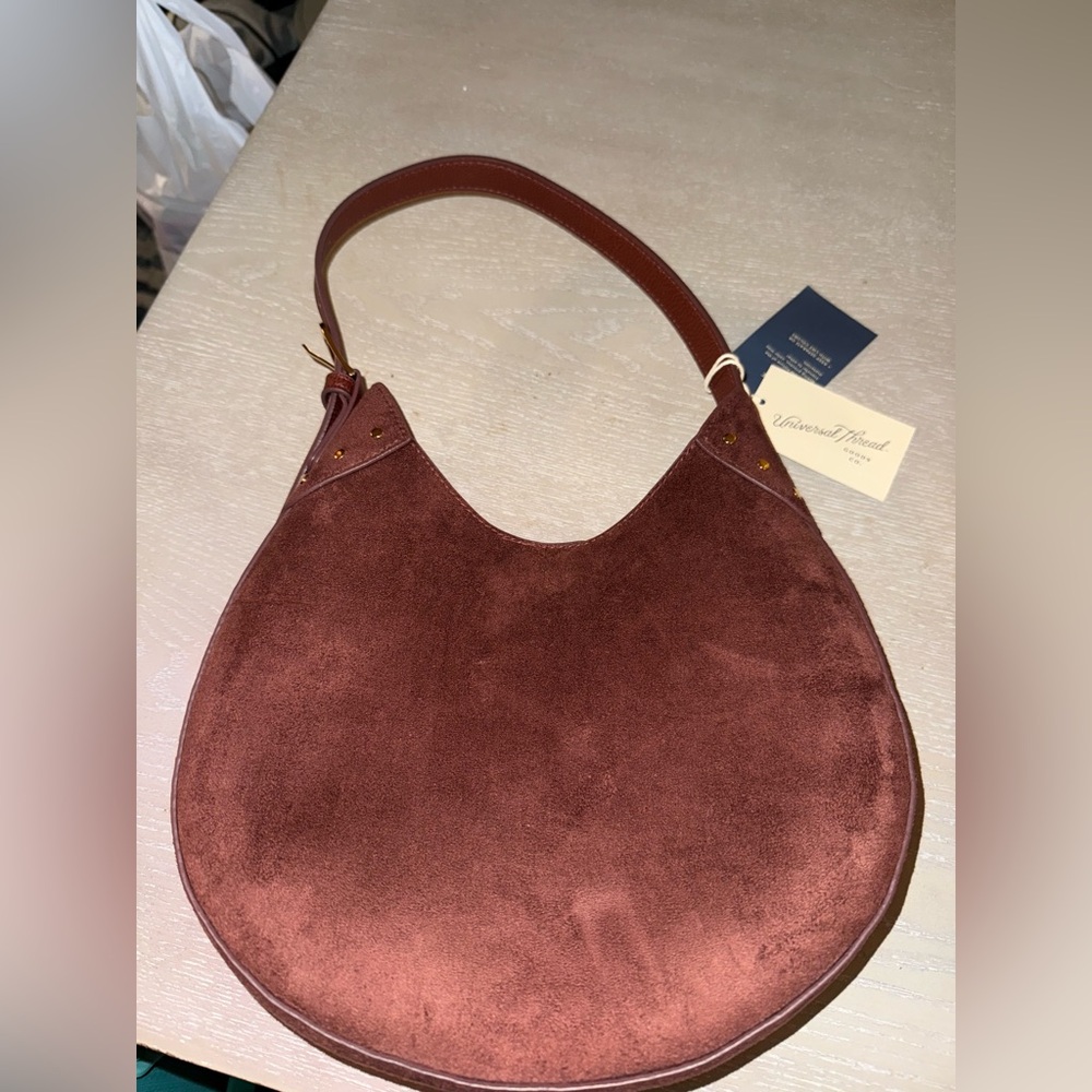 Brown Suede Women's Bag - Picture 8 of 9